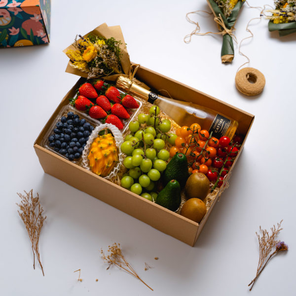 Supreme Fruits Gift Box with French Champagne