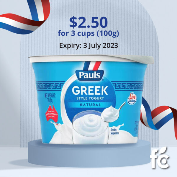 Pauls Greek Style Natural Yogurt (3 x 100G)