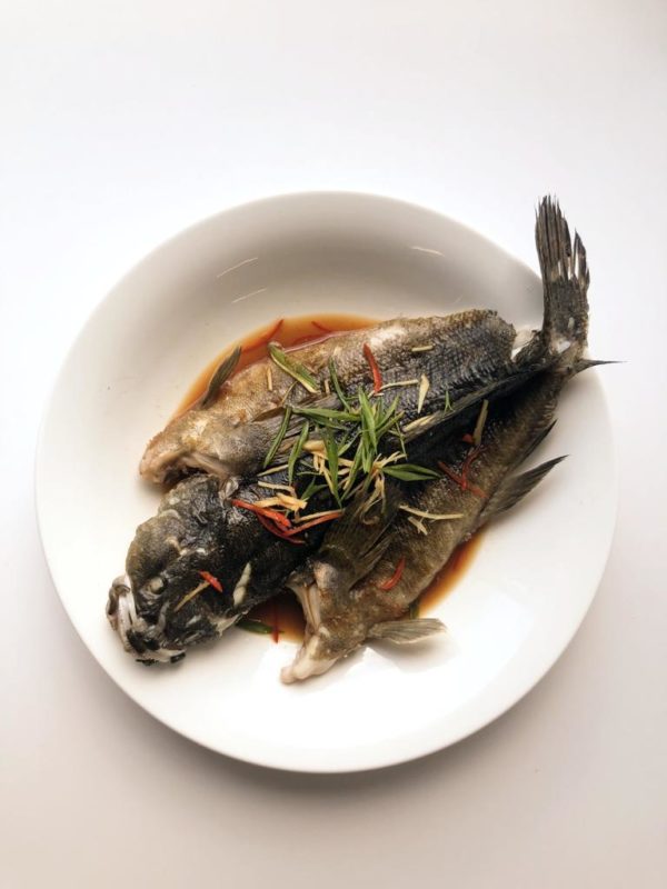 SuperGourmet Steamed 'Live' Soon Hock Fish (Marble Goby) in Superior Soya Sauce (Frozen, Ready to Cook)