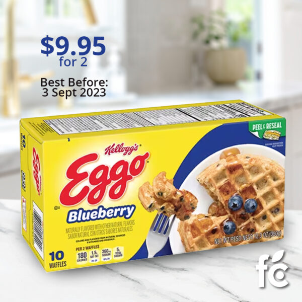 Eggo Waffles Blueberry 10s (2 x 349G) BBD 3 Sept 2023